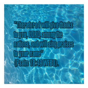 Psalm 18:49 WEBU Poster