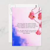 Psalm 18, Christliche Postkarte (Vorne/Hinten)