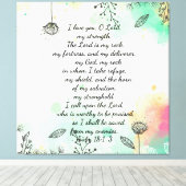 Psalm 18 Leinwand (Insitu (Holzboden))