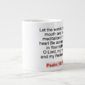 Psalm 19:14 - Jumbo-Tasse (Vorderseite)