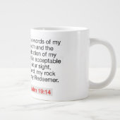 Psalm 19:14 - Jumbo-Tasse (Rechts)