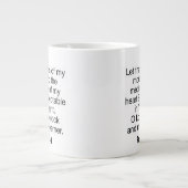Psalm 19:14 - Jumbo-Tasse (Vorderseite)