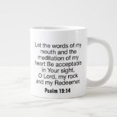 Psalm 19:14 - Jumbo-Tasse (Rechts)