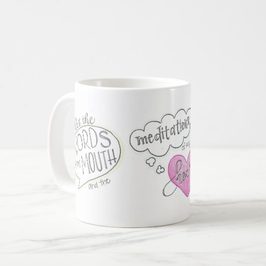 Psalm 19:14 kaffeetasse (Vorderseite Links)