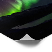 Psalm 19:1 Aurora Borealis und Sterne Poster (Ecke)