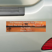 PSALM-19:1 BIBEL-SCHRIFTS-HIMMEL ERKLÄREN RUHM AUTOAUFKLEBER (Auf Auto)