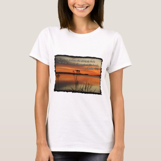 PSALM-19:1 BIBEL-SCHRIFTS-HIMMEL ERKLÄREN RUHM T-Shirt (Vorderseite)