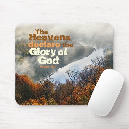Psalm 19:1 Bibel Verse Ruhm Gottes Mousepad (Mit Mouse)