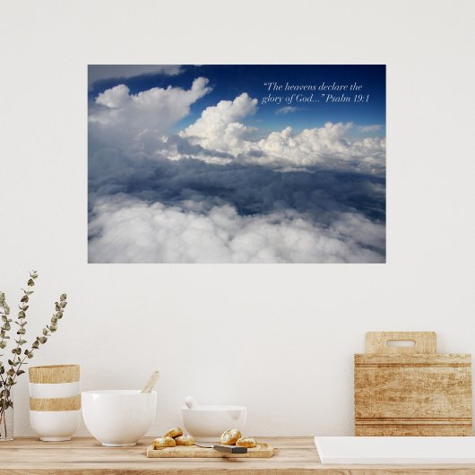 Psalm 19:1 Bibelposter Poster (Küche)