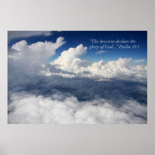 Psalm 19:1 Bibelposter Poster
