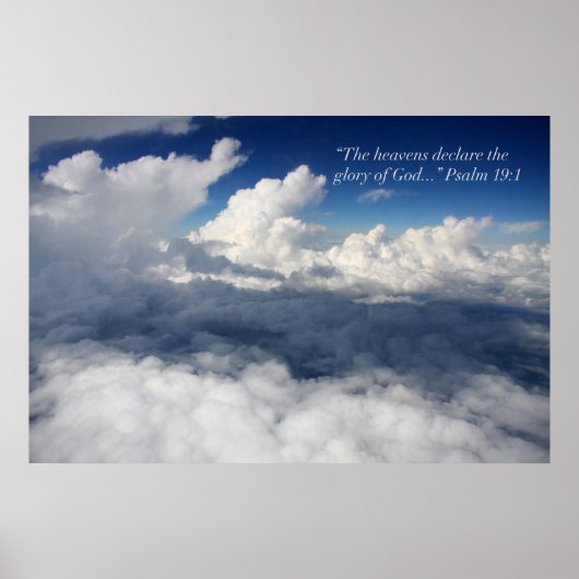 Psalm 19:1 Bibelposter Poster (Vorne)