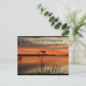 PSALM 19:1 BIBLE SCRIPTURE HEAVENS DEKLARE GLORY POSTKARTE (Stehend Vorderseite)