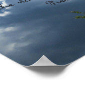 Psalm 19:1 Die Himmel verkünden die Herrlichkeit G Poster (Ecke)