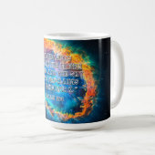 Psalm 19:1 Die Himmel verkünden Gottes Ruhm Kaffeetasse (VorderseiteRechts)