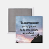 Psalm 19:1 magnet (Vorderseite/Rückseite)