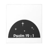 " Psalm 19:1" Notizblock (Vorderseite)