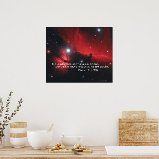 Psalm 19:1 poster (Küche)