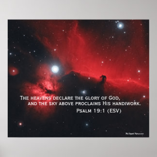 Psalm 19:1 poster