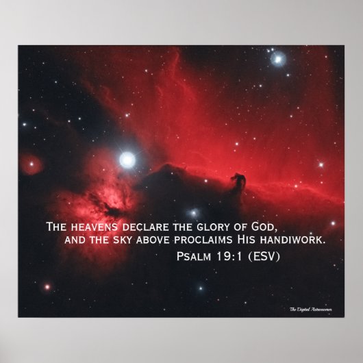 Psalm 19:1 poster (Vorne)