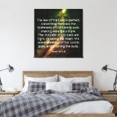 Psalm 19:7-8 Canvas Print Leinwanddruck (Insitu (Schlafzimmer))
