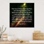 Psalm 19:7-8 poster (Küche)