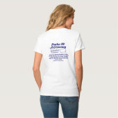 Psalm 19 Astronomie Frauen V-Neck T - Shirt (Rückseite Vollansicht)