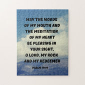 Psalm 19 Bibelstudy Bible Verse Puzzle (Vertikal)