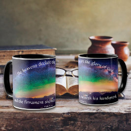 Psalm 19 Galaxy Sky Inspirational Christlich Tasse