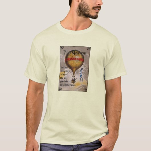 Psalm 19 Heißluftballon T-Shirt (Vorderseite)