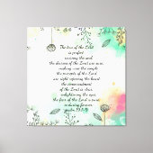 Psalm 19 Leinwand (Vorderseite)