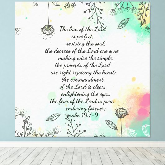 Psalm 19 Leinwand (Insitu (Holzboden))