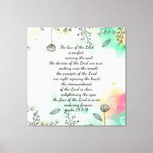 Psalm 19 Leinwanddruck