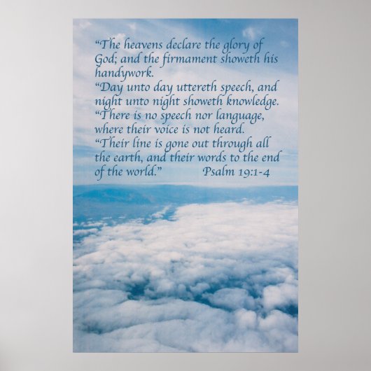 Psalm 19 poster (Vorne)
