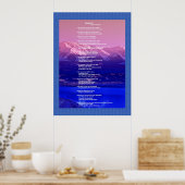 Psalm 19 Poster (Küche)