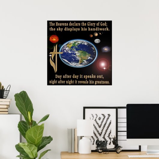 Psalm 19 Poster (Heimbüro)