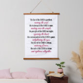 Psalm 19 Wandtapeten Wandteppich Mit Holzrahmen (Schlafzimmer)