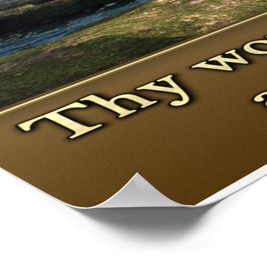 Psalm 1:19 Christliche Plakate (Ecke)