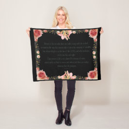 PSALM 1:1-3 Botanic Design Fleecedecke