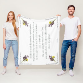 PSALM 1:1-3 Botanic Design Fleecedecke