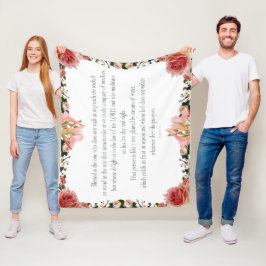 PSALM 1:1-3 Botanic Design Fleecedecke