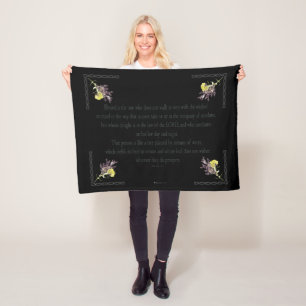 PSALM 1:1-3 Botanic Design Fleecedecke