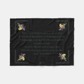 PSALM 1:1-3 Botanic Design Fleecedecke (Vorderseite (Horizontal))