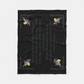 PSALM 1:1-3 Botanic Design Fleecedecke (Vorderseite)