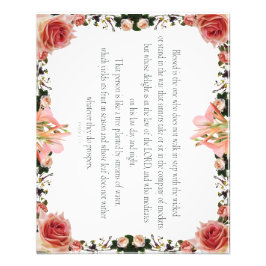 PSALM 1:1-3 Botanic Design Fotodruck