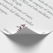 PSALM 1:1-3 Botanic Design Geschenkpapier (Ecke)