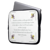 PSALM 1:1-3 Botanic Design Laptopschutzhülle (Vorderseite Links)