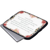 PSALM 1:1-3 Botanic Design Laptopschutzhülle (Vorne Knopf)