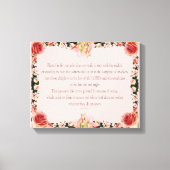 PSALM 1:1-3 Botanic Design, Leinwanddruck (Vorderseite)