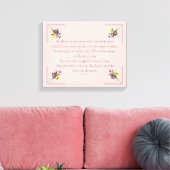 PSALM 1:1-3 Botanic Design, Leinwanddruck (Insitu (Wohnzimmer))