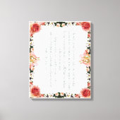 PSALM 1:1-3 Botanic Design, Leinwanddruck (Vorderseite)